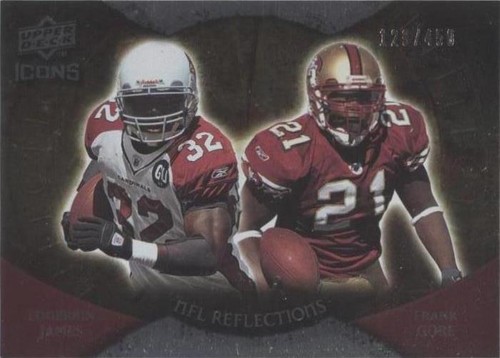 2009 Upper Deck Icons Edgerrin James Frank Gore #RF-JG