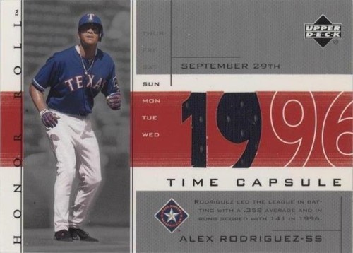 2002 Upper Deck Honor Roll - Alex Rodriguez #TC-AR1