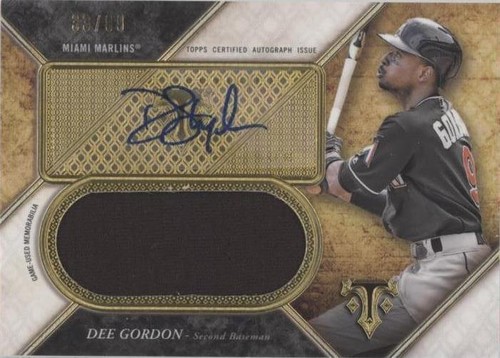 2017 Topps Triple Threads - Dee Gordon #UAJR-DG