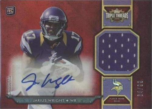 2012 Topps Triple Threads Jarius Wright #TTRAR-54
