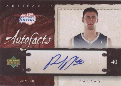 2007-08 Upper Deck Artifacts - Paul Davis #AF-PD
