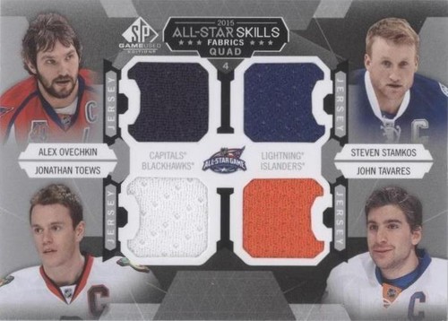 2015-16 SP Game-Used - Alex Ovechkin John Tavares Jonathan Toews #AS4-7