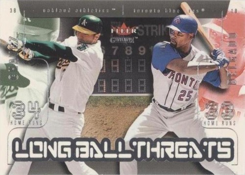 2003 Fleer Genuine - Carlos Delgado Eric Chavez #10 LB