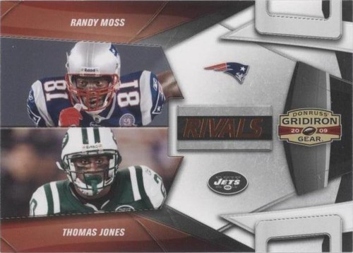 2009 Donruss Gridiron Gear Randy Moss Thomas Jones #2