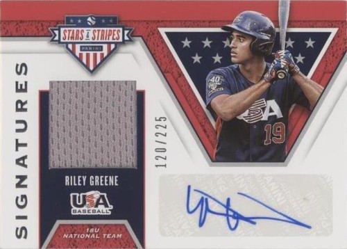2019 Panini USA Baseball Stars & Stripes - Riley Greene #S-RG