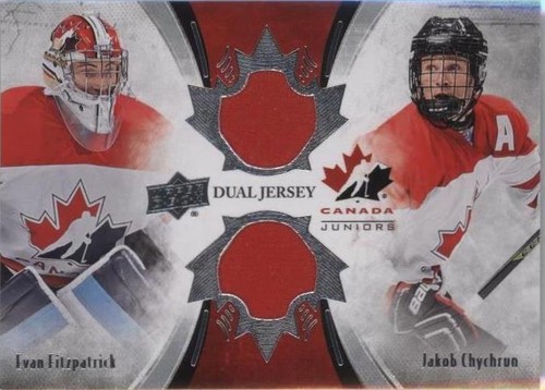2016 Upper Deck Team Canada Juniors - Evan Fitzpatrick Jakob Chychrun #TCD-FC