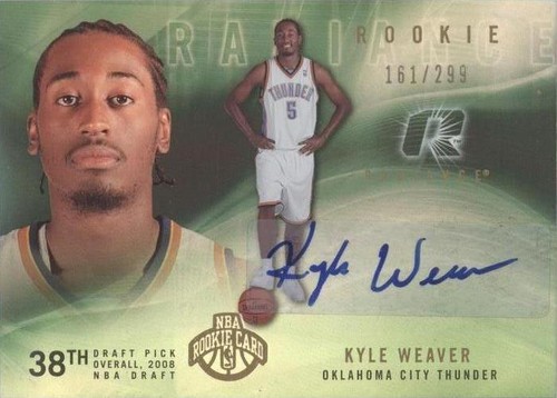 2008-09 Upper Deck Radiance - Kyle Weaver #108