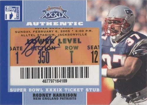 2007 Topps TX Exclusive Rodney Harrison #SB-RH