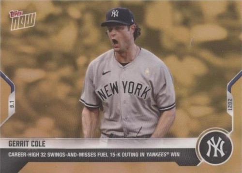 2021 Topps Now Road to Opening Day - Gerrit Cole #ODB-30