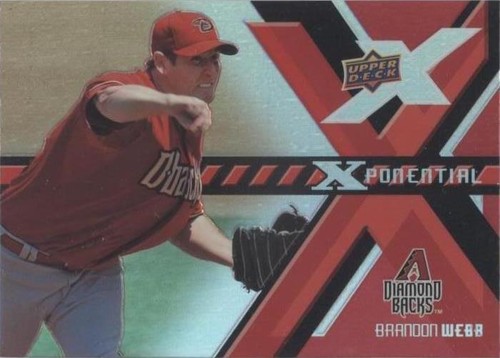 2008 Upper Deck X - Brandon Webb #X-BW