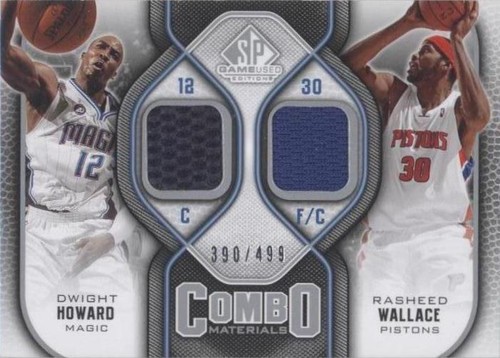 2009-10 SP Game Used - Dwight Howard/Rasheed Wallace #CM-DR