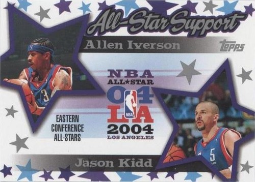 2004-05 Topps - Allen Iverson/Jason Kidd #AS-IK