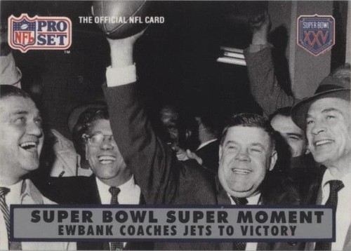 1990 Pro Set Super Bowl XXV Silver Anniversary Weeb Ewbank #138