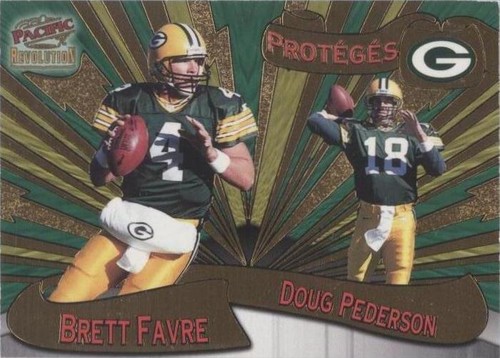 1997 Pacific Revolution Brett Favre Doug Pederson #8