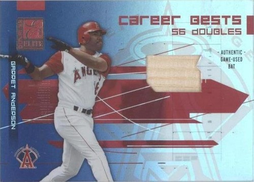 2003 Donruss Elite - Garret Anderson #CB-3