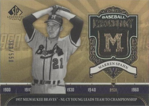 2006 SP Legendary Cuts - Warren Spahn #BC-WS