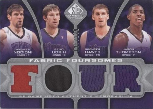 2009-10 SP Game Used - Andres Nocioni/Spencer Hawes/Jason Thompson/Beno Udrih #F4-MUDT