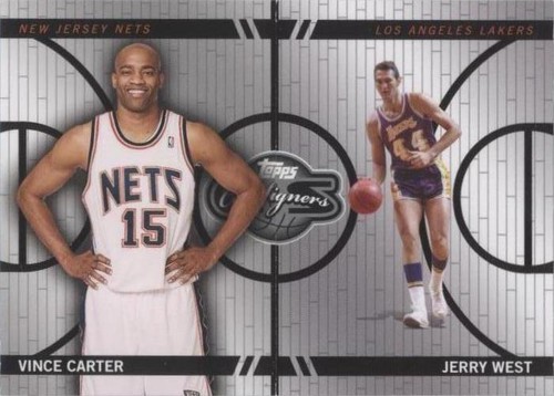 2008-09 Topps Co-Signers - Jerry West/Vince Carter #CF-39-19