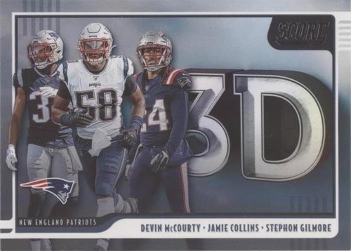2020 Score Devin McCourty Jamie Collins Stephon Gilmore #3D-SJD