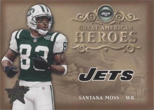2002 Leaf Rookies & Stars Santana Moss #GAH-39