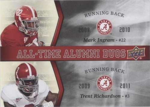 2012 Upper Deck University of Alabama Mark Ingram Trent Richardson #ATAD-IR