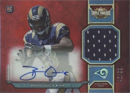 2012 Topps Triple Threads Brian Quick #TTRAR-40