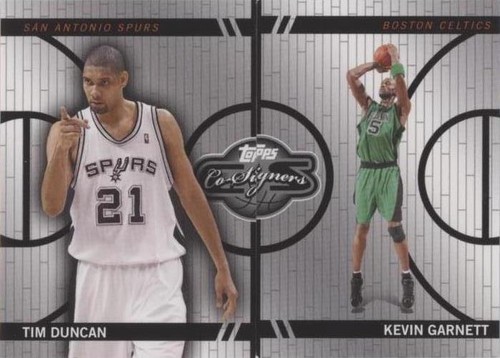 2008-09 Topps Co-Signers - Tim Duncan/Kevin Garnett #CF-28-23