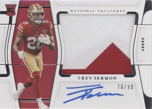 2021 Panini National Treasures Trey Sermon #RMS-TS
