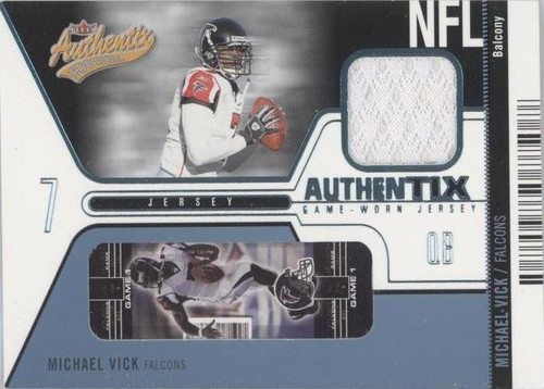 2004 Fleer Authentix Michael Vick #JA-MV