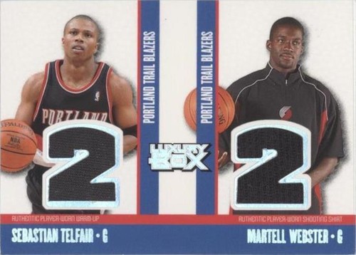 2005-06 Topps Luxury Box - Sebastian Telfair/Martell Webster #TCR-TW