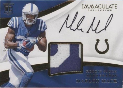 2017 Panini Immaculate Collection Marlon Mack #114
