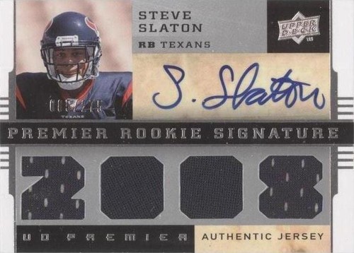 2008 UD Premier Steve Slaton #134