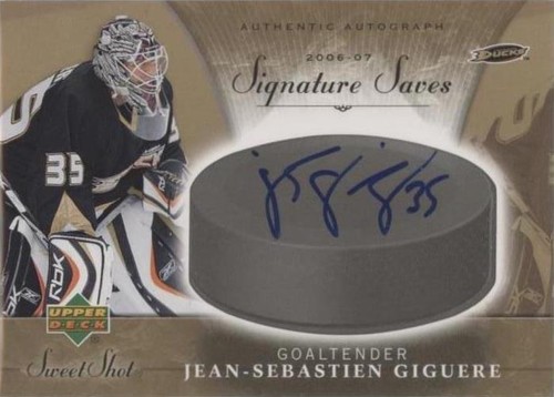 2006-07 Upper Deck Sweet Shot - Jean-Sebastien Giguere #SS-JG