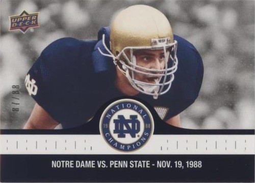 2017 Upper Deck Notre Dame 1988 Championship Chris Zorich #79