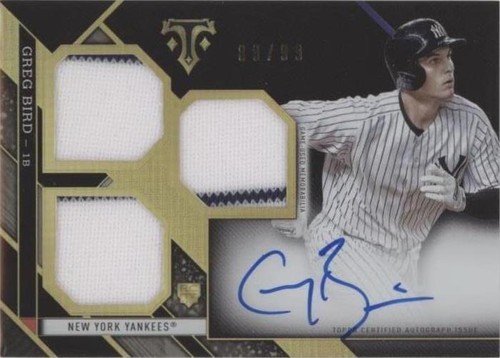 2016 Topps Triple Threads - Greg Bird #RFP-GB