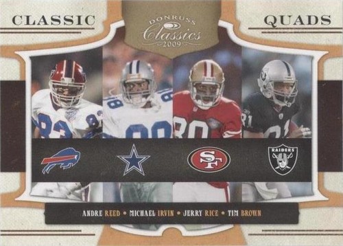 2009 Donruss Classics Andre Reed Jerry Rice Michael Irvin #1