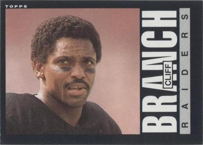 1985 Topps Cliff Branch #286