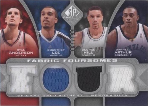 2009-10 SP Game Used - Darrell Arthur/Courtney Lee/George Hill/Ryan Anderson #F4-ALAH