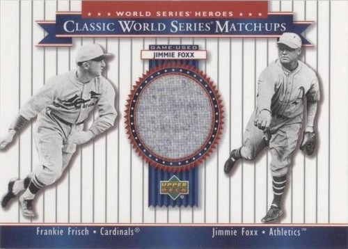 2002 Upper Deck World Series Heroes - Frankie Frisch Jimmie Foxx #MU30