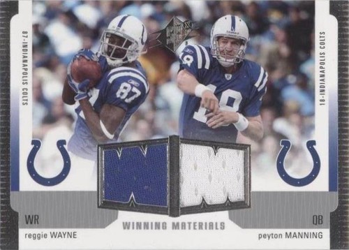 2005 SPx Peyton Manning Reggie Wayne #WM-WM