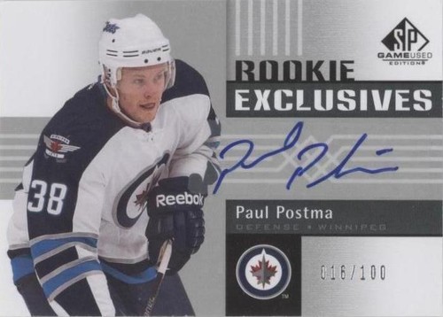 2011-12 SP Game Used Edition - Paul Postma #RE-PP