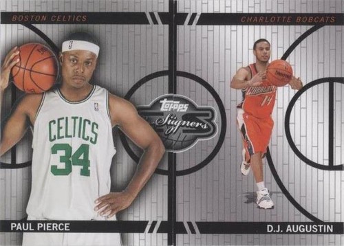 2008-09 Topps Co-Signers - Paul Pierce/D.J. Augustin #CF-49-9