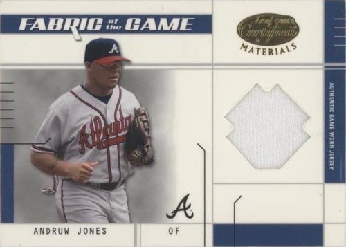 2003 Leaf Certified Materials - Andruw Jones #FG-93