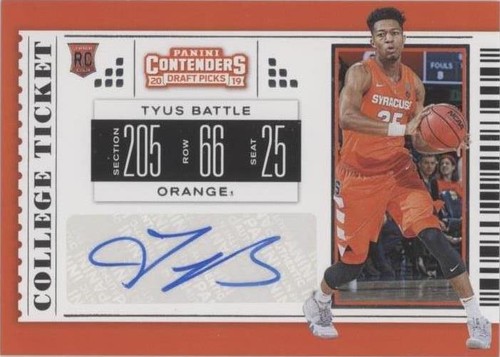 2019-20 Panini Contenders Draft Picks - Tyus Battle #115