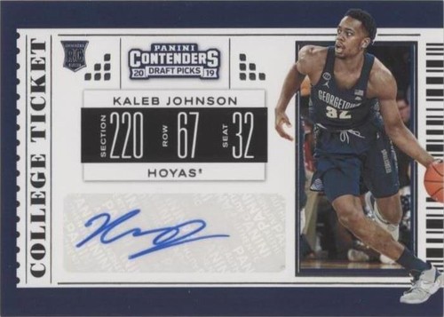 2019-20 Panini Contenders Draft Picks - Kaleb Johnson #104