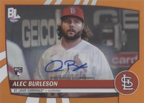 Alec Burleson 2023 Topps Big League Baseball Rookie Auto