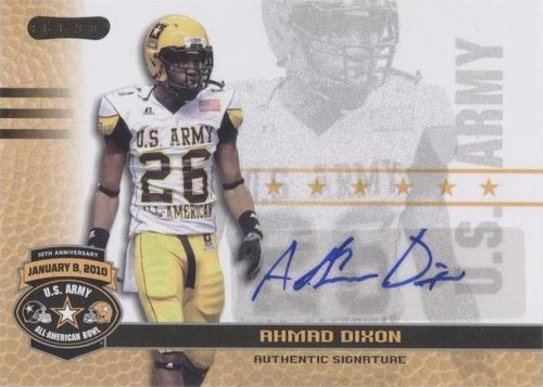 2010 Razor U.S. Army All-American Bowl Ahmad Dixon #BA-AD1