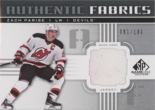 2011-12 SP Game Used Edition - Zach Parise #AF-ZP