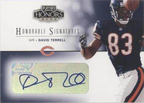 2002 Playoff Honors David Terrell #HS-29