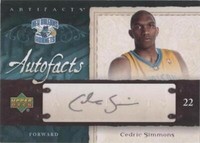 2007-08 Upper Deck Artifacts - Cedric Simmons #AF-CS